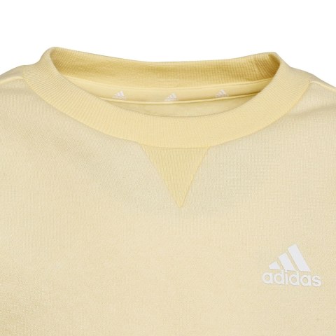 Bluza dla dzieci adidas Essentials 3-Stripes Crewneck żółta HP1273 Adidas Bluza dla dzieci adidas Essentials 3-Stripes Crewneck żółta HP1273 Adidas