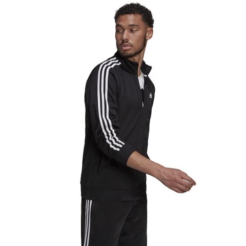 Bluza męska adidas Primegreen Essentials Warm-Up 3-Stripes czarna H46099 Adidas