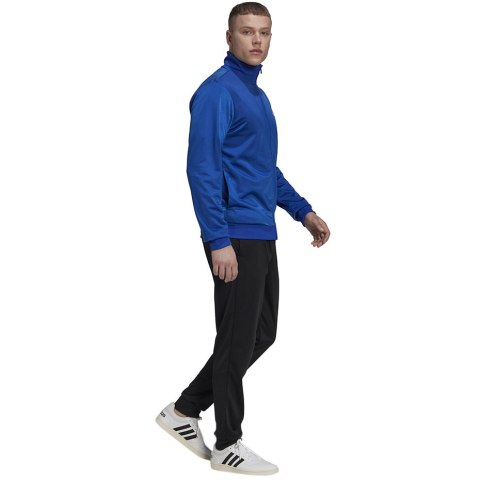 Dres męski adidas Primegreen Essentials Small Logo niebiesko-czarny HE1882 Adidas Dres męski adidas Primegreen Essentials Small Logo niebiesko-czarny HE1882 Adidas