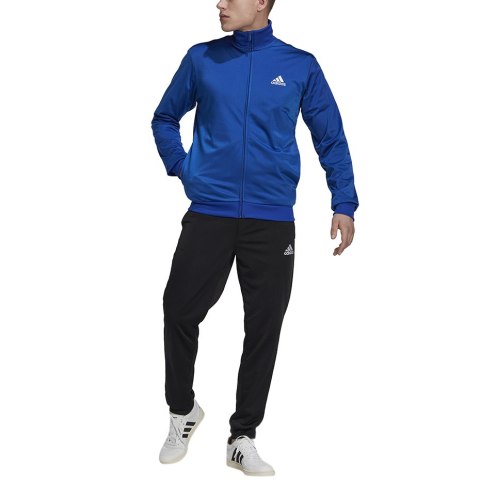Dres męski adidas Primegreen Essentials Small Logo niebiesko-czarny HE1882 Adidas Dres męski adidas Primegreen Essentials Small Logo niebiesko-czarny HE1882 Adidas