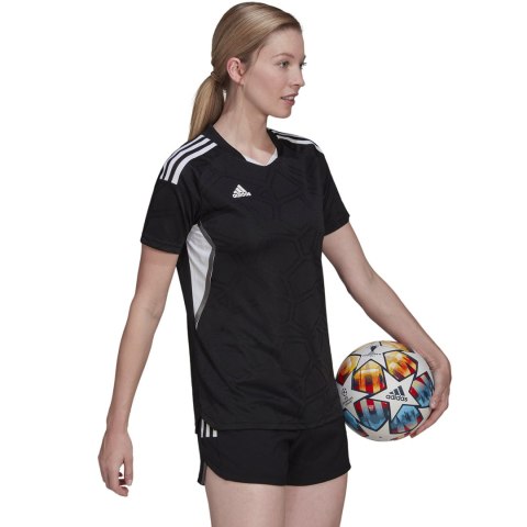 Koszulka damska adidas Condivo 22 Match Day czarno-biała HA3541 Adidas teamwear Koszulka damska adidas Condivo 22 Match Day czarno-biała HA3541 Adidas teamwear