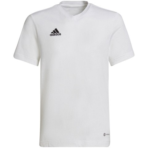 Koszulka dla dzieci adidas Entrada 22 Tee biała HC0447 Adidas teamwear Koszulka dla dzieci adidas Entrada 22 Tee biała HC0447 Adidas teamwear