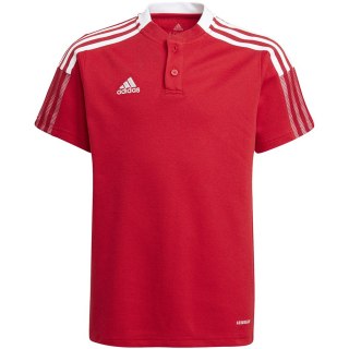 Koszulka dla dzieci adidas Tiro 21 Polo czerwona GM7346 Adidas teamwear