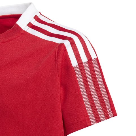 Koszulka dla dzieci adidas Tiro 21 Polo czerwona GM7346 Adidas teamwear Koszulka dla dzieci adidas Tiro 21 Polo czerwona GM7346 Adidas teamwear