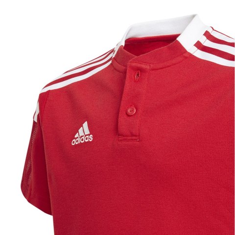 Koszulka dla dzieci adidas Tiro 21 Polo czerwona GM7346 Adidas teamwear Koszulka dla dzieci adidas Tiro 21 Polo czerwona GM7346 Adidas teamwear