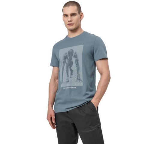 Koszulka męska 4F denim H4Z22 TSM035 32S 4F Koszulka męska 4F denim H4Z22 TSM035 32S 4F