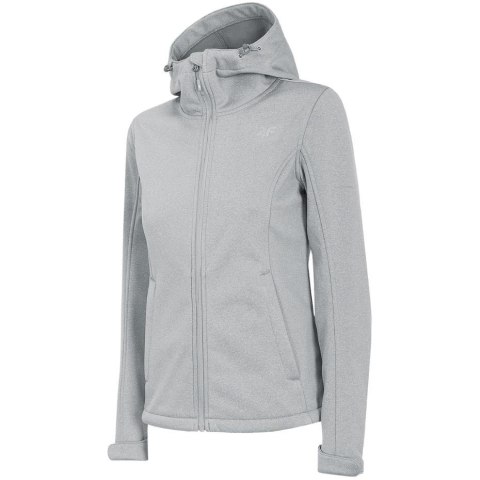 Kurtka damska 4F softshell chłodny jasny szary melanż H4Z22 SFD350 27M 4F Kurtka damska 4F softshell chłodny jasny szary melanż H4Z22 SFD350 27M 4F