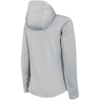 Kurtka damska 4F softshell chłodny jasny szary melanż H4Z22 SFD350 27M 4F
