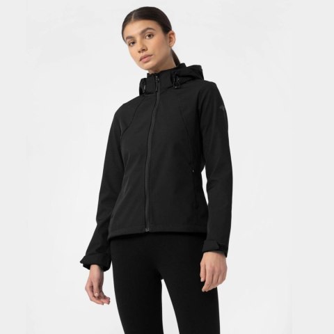Kurtka damska 4F softshell głęboka czerń H4Z22 SFD001 20S 4F Kurtka damska 4F softshell głęboka czerń H4Z22 SFD001 20S 4F