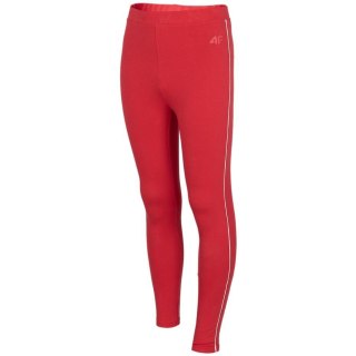 Legginsy dla dziewczynki 4F czerwone HJZ22 JLEG004 62S 4F
