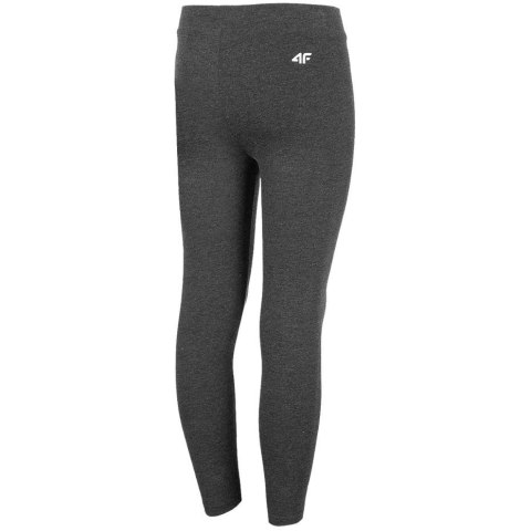 Legginsy dla dziewczynki 4F średni szary melanż HJZ22 JLEG001 24M 4F