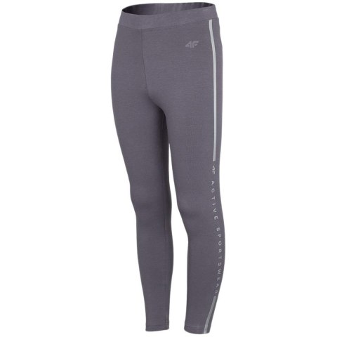 Legginsy dla dziewczynki 4F szare HJZ22 JLEG002 23S 4F