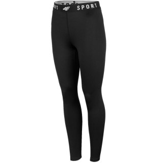 Legginsy funkcyjne damskie 4F głęboka czerń H4Z22 SPDF351 20S 4F