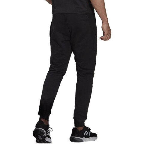 Spodnie męskie adidas Essentials BrandLove French Terry czarne HK0384 Adidas Spodnie męskie adidas Essentials BrandLove French Terry czarne HK0384 Adidas