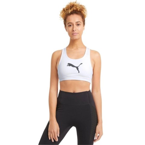 Stanik sportowy damski Puma Mid Impact 4Keeps Bra biały 520304 52 Puma