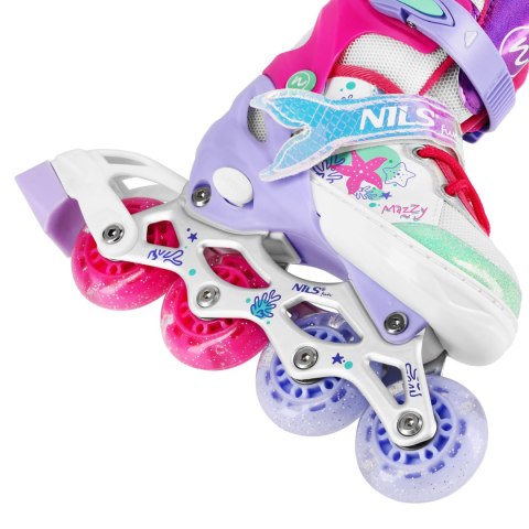 NH18150 4w1 ŁYŻWOROLKI Z WYM. PŁOZĄ HOKEJOWĄ MAZZY ROZM. S(31-34) NILS FUN NILS FUN