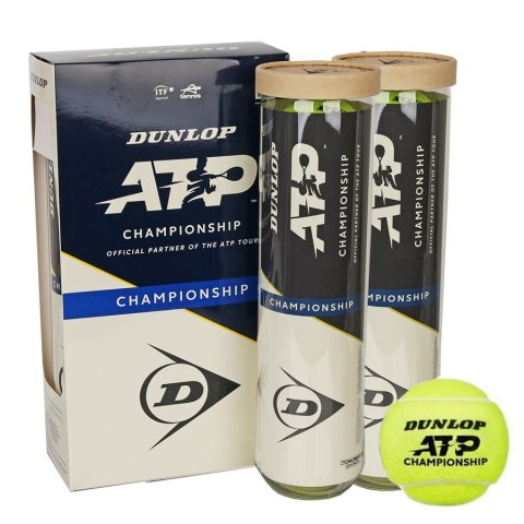 Piłka tenisowa Dunlop ATP Championship 2x4 szt żółty Dunlop