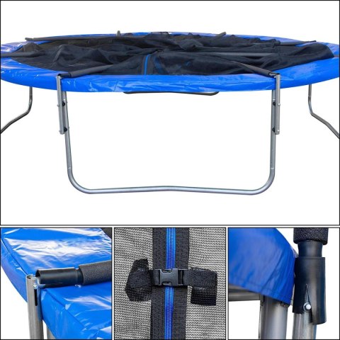 TRAMPOLINA BATUTA OGRODOWA SKŁADANA Z SIATKĄ WEWNĘTRZNĄ 10FT 305CM ENERO