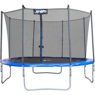 TRAMPOLINA BATUTA OGRODOWA SKŁADANA Z SIATKĄ WEWNĘTRZNĄ 12FT 366CM ENERO