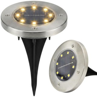 LAMPA SOLARNA 8 LED SMD DO WBICIA W PODŁOŻE 1SZT