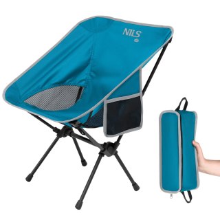 NC3320 KRZESŁO SKŁADANE ULTRALIGHT NIEBIESKIE NILS CAMP NILS CAMP
