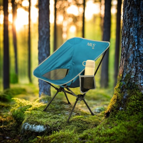 NC3320 KRZESŁO SKŁADANE ULTRALIGHT NIEBIESKIE NILS CAMP NILS CAMP
