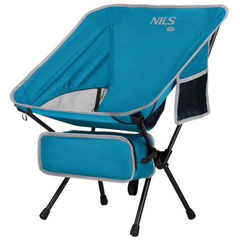 NC3320 KRZESŁO SKŁADANE ULTRALIGHT NIEBIESKIE NILS CAMP NILS CAMP