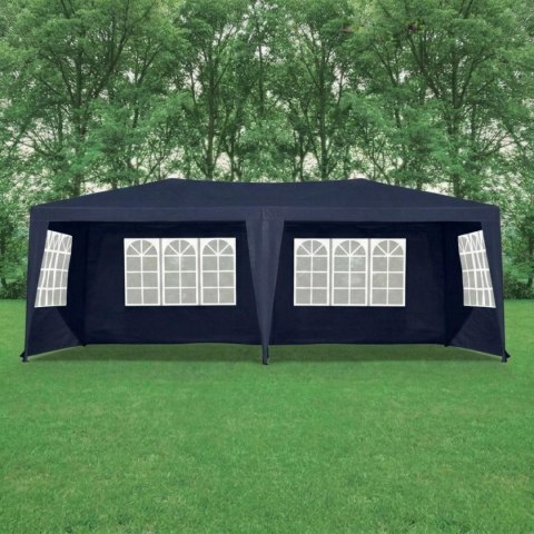 PAWILON NAMIOT OGRODOWY CATERINGOWY PE 6x3M + 6 ŚCIANEK GRANATOWY
