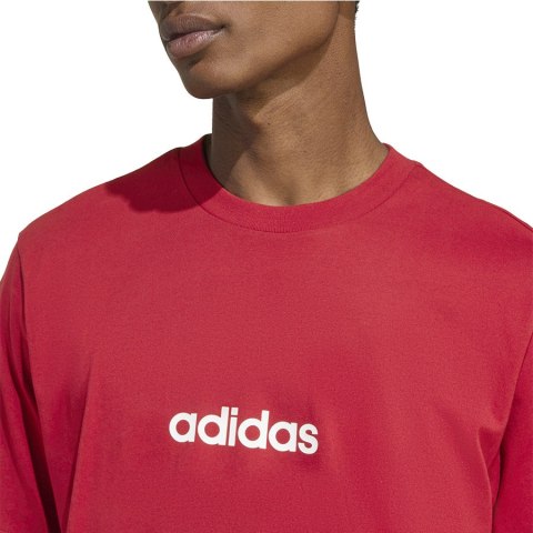 T-Shirt adidas Single Jersey Linear Tee KC0881 czerwony M Adidas
