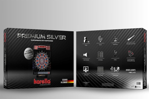 Elektroniczna tarcza do darta Karella Premium Silver