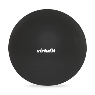 VIRTUFIT PIŁKA GIMNASTYCZNA ANTI-BURST PRO Z POMPKĄ CZARNA 65 CM VirtuFit