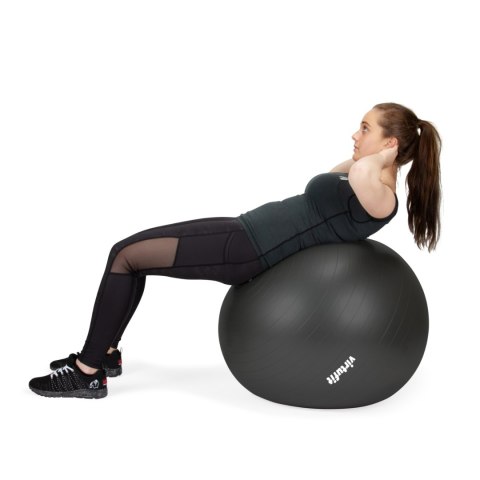 VIRTUFIT PIŁKA GIMNASTYCZNA ANTI-BURST PRO Z POMPKĄ CZARNA 65 CM VirtuFit