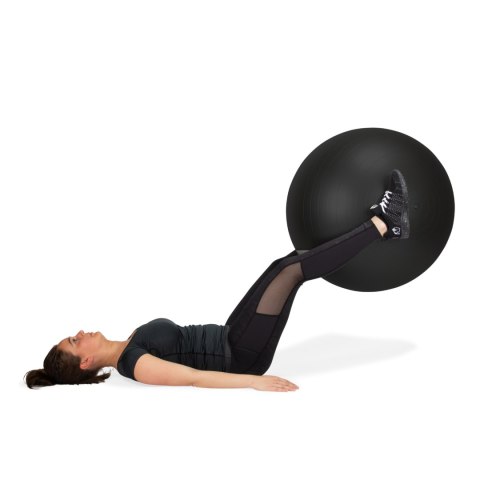 VIRTUFIT PIŁKA GIMNASTYCZNA ANTI-BURST PRO Z POMPKĄ CZARNA 65 CM VirtuFit