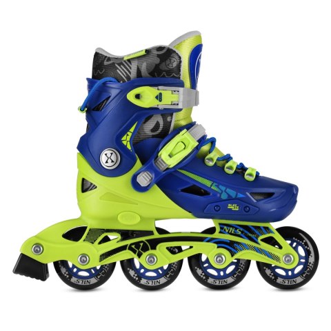 NA1055 ŁYŻWOROLKI BLAZE GRANATOWE ROZM. M(35-38) NILS EXTREME NILS EXTREME