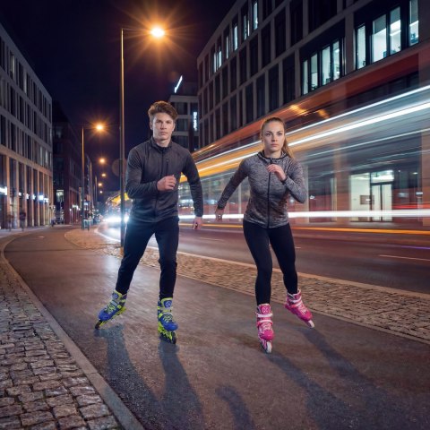 NA1055 ŁYŻWOROLKI BLAZE GRANATOWE ROZM. M(35-38) NILS EXTREME NILS EXTREME