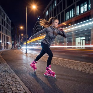 NA1055 ŁYŻWOROLKI BLAZE RÓŻOWE ROZM. S(31-34) NILS EXTREME NILS EXTREME