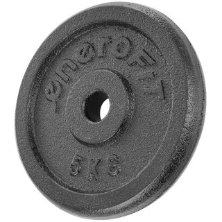 OBCIĄŻENIE ŻELIWNE CZARNE 5 KG ENERO FIT fi26,5 1SZT