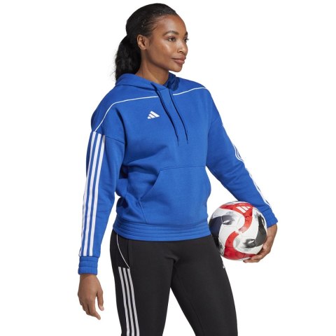 Bluza damska adidas Tiro 23 League Sweat Hoodie niebieska IC7851 Adidas Bluza damska adidas Tiro 23 League Sweat Hoodie niebieska IC7851 Adidas