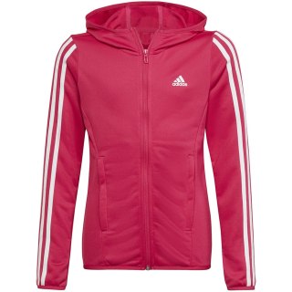 Bluza dla dzieci adidas Designed 2 Move 3-Stripes Hoodie Full Zip różowa HM4485 Adidas