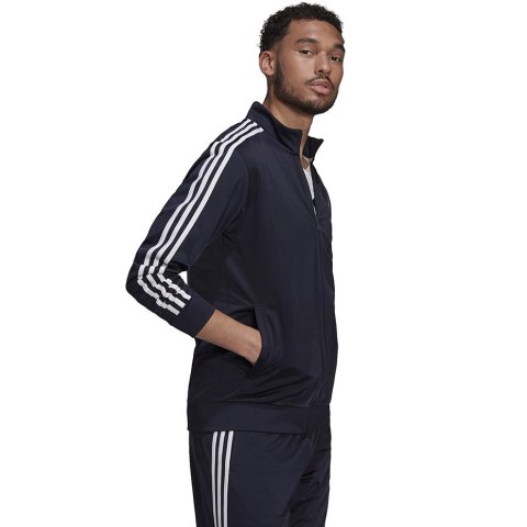 Bluza męska adidas Primegreen Essentials Warm-Up 3-Stripes granatowa H46100 Adidas Bluza męska adidas Primegreen Essentials Warm-Up 3-Stripes granatowa H46100 Adidas