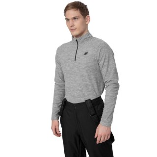 Bluza polarowa męska 4F chłodny jasny szary melanż H4Z22 BIMP010 27M 4F