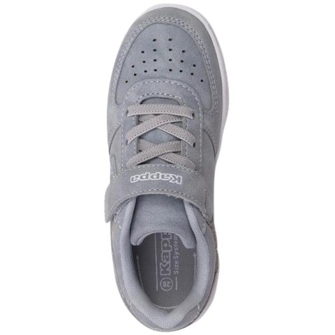 Buty dla dzieci Kappa Bash szaro-białe 260852SCK 6510 Kappa Buty dla dzieci Kappa Bash szaro-białe 260852SCK 6510 Kappa