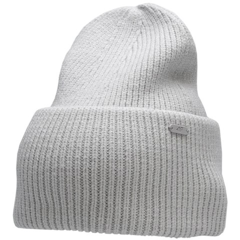 Czapka damska 4F chłodny jasny szary melanż H4Z22 CAD007 27M 4F