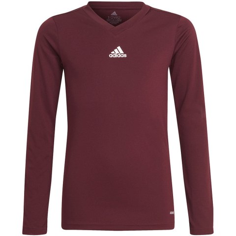 Koszulka dla dzieci adidas Team Base bordowa GN7510 Adidas teamwear Koszulka dla dzieci adidas Team Base bordowa GN7510 Adidas teamwear