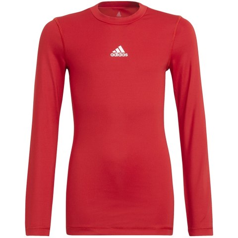 Koszulka dla dzieci adidas Youth Techfit Long Sleeve czerwona H23154 Adidas teamwear Koszulka dla dzieci adidas Youth Techfit Long Sleeve czerwona H23154 Adidas teamwear
