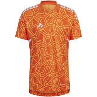 Koszulka męska Condivo 22 Goalkeeper Jersey Short Sleeve pomarańczowa HB1621 Adidas teamwear