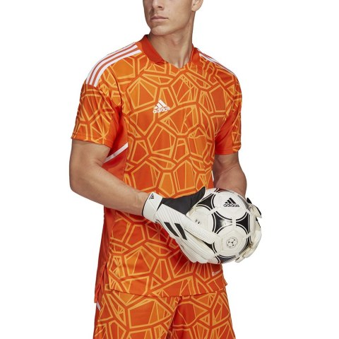 Koszulka męska Condivo 22 Goalkeeper Jersey Short Sleeve pomarańczowa HB1621 Adidas teamwear Koszulka męska Condivo 22 Goalkeeper Jersey Short Sleeve pomarańczowa HB1621 Adidas teamwear