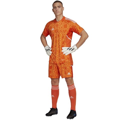 Koszulka męska Condivo 22 Goalkeeper Jersey Short Sleeve pomarańczowa HB1621 Adidas teamwear Koszulka męska Condivo 22 Goalkeeper Jersey Short Sleeve pomarańczowa HB1621 Adidas teamwear