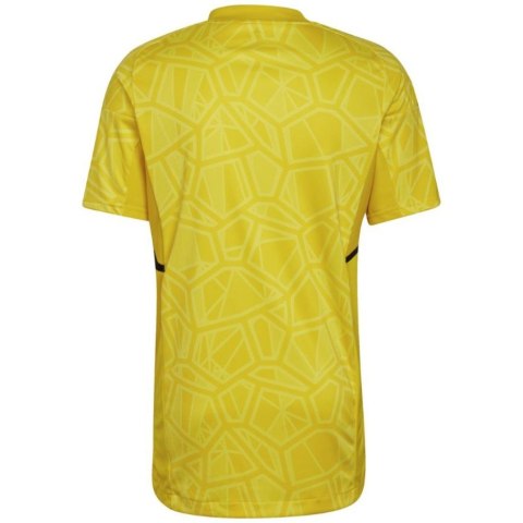 Koszulka męska adidas Condivo 22 Goalkeeper Jersey Short Sleeve żółta HF0138 Adidas teamwear Koszulka męska adidas Condivo 22 Goalkeeper Jersey Short Sleeve żółta HF0138 Adidas teamwear