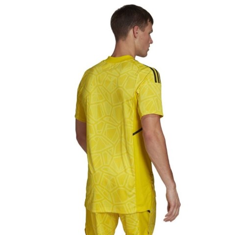 Koszulka męska adidas Condivo 22 Goalkeeper Jersey Short Sleeve żółta HF0138 Adidas teamwear Koszulka męska adidas Condivo 22 Goalkeeper Jersey Short Sleeve żółta HF0138 Adidas teamwear